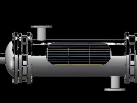Double tube silicon carbide heat exchanger, gradient silicon carbide heat exchanger