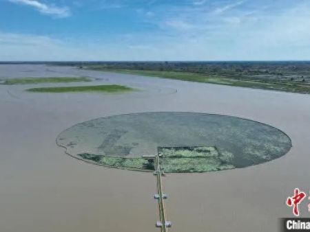 湖北洪湖开展底泥洗脱生态修复试验 有效提升水质