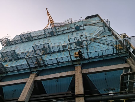 山西某钢铁公司烧结机机头电除尘检修  