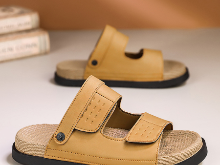 5447   双排魔术扣凉拖鞋男39-44