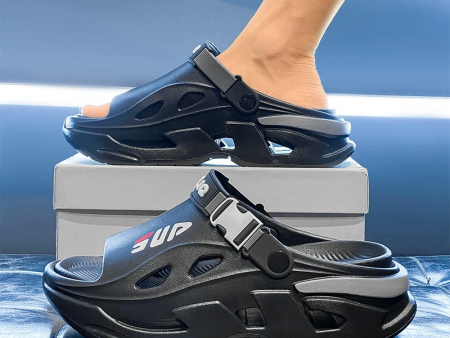 5461   情侣后描漆厚底凉鞋36-45