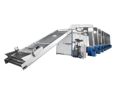 果蔬連續(xù)式多層烘干流水線