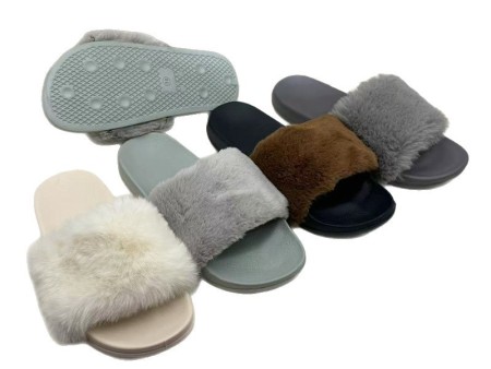 5553 一字毛面拖鞋情侣36-45