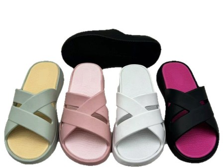 5554 厚底交叉女款一字拖36-41