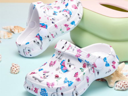 5575 儿童印刷小童洞洞鞋19-34