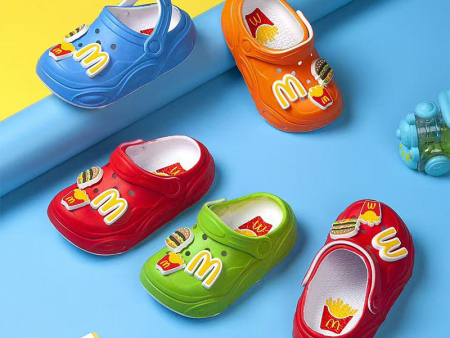 5564   汉堡薯条儿童洞洞鞋24-35