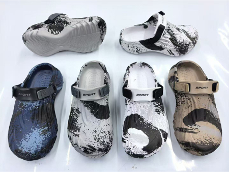  5647 双色喷漆男士洞洞鞋40-45