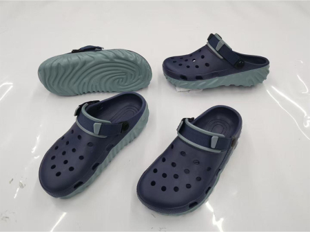 5652 织带双色洞洞鞋男40-45