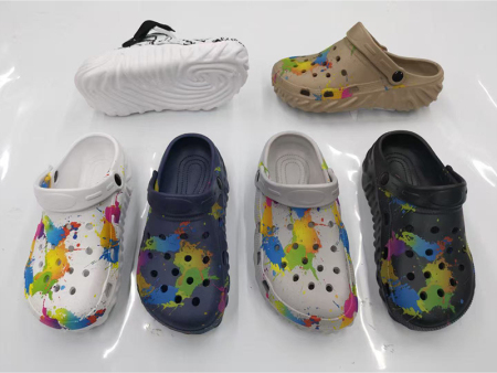 5654 织带印刷洞洞鞋男款40-45