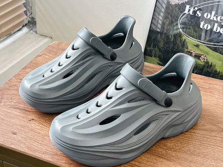 5664 男士单色包跟箭头镂空40-44