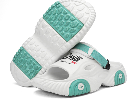 5705  沙滩一字凉鞋男女贴底片字母smile织带36-45