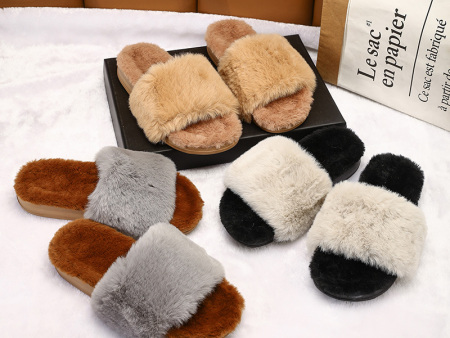 5724   一字拖棉鞋女贴底片35-40