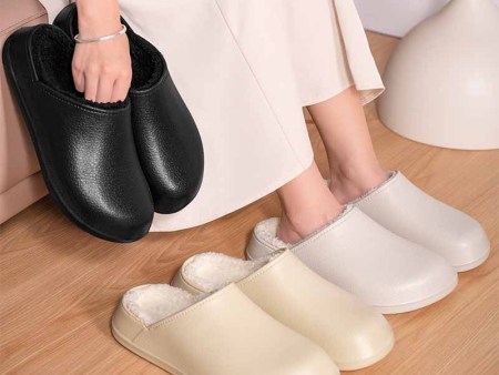 5728  纯色防水棉拖鞋情侣款36-45