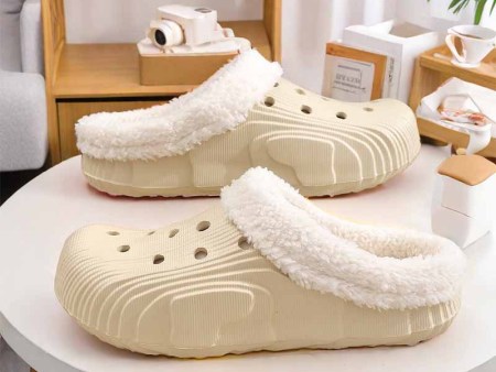 5734   情侣包头洞洞棉拖鞋36-45