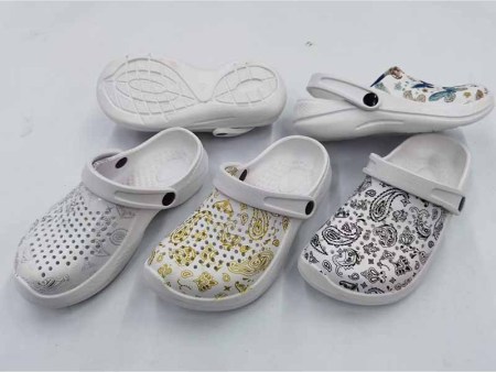 5732 网面印刷洞洞鞋女36-41