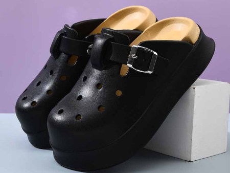 5762   松糕双色女款包头鞋35-40