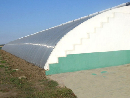 Column-free all-steel frame solar greenhouse