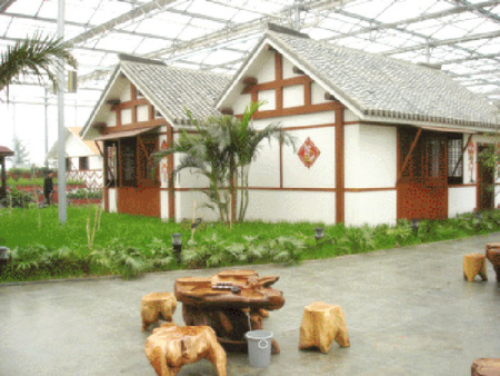 Ecological restaurant greenhouse