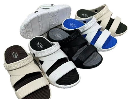 5828 一字交叉双色凉鞋男40-45