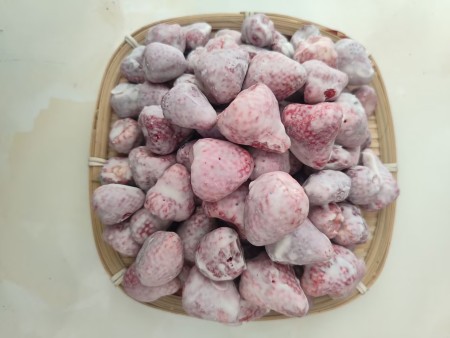巧克力涂层冻干草莓