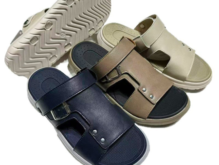  5929 皮面休闲男士凉鞋单码40-45