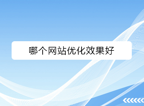 哪个网站优化效果好？