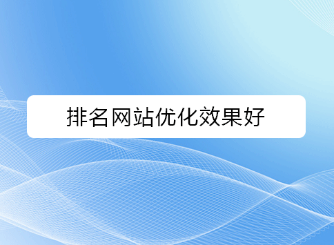 排名网站优化效果好