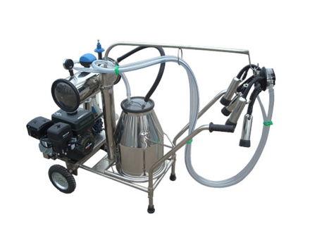 YD-ⅠGasoline Vacuum Pump-typed Single-barreled Adcanced MobileMilking Machine for Cows