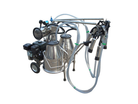 YD-ⅡGasoline Vacuum Pump-typed Single-barreled Adcanced MobileMilking Machine for Cows