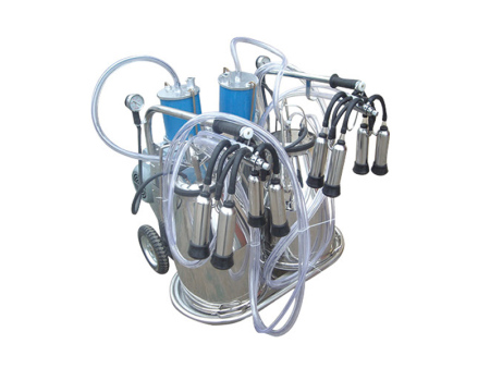 Type YDH-Ⅲ Piston-typed Double-barreled Mobile Milking Machine for Cows