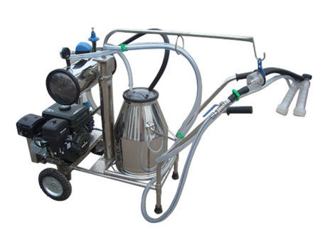 Type YH-I Gasoline Vacuum Pump-typedSingle-barreled Mobile MilkingMachine for Nanny Goat