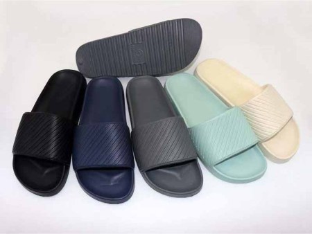 6112 男士斜条纹一字拖40-45