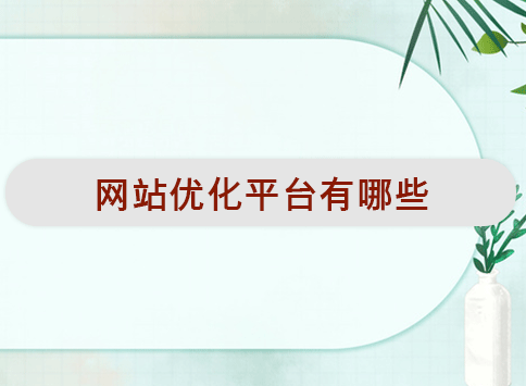 网站优化平台有哪些