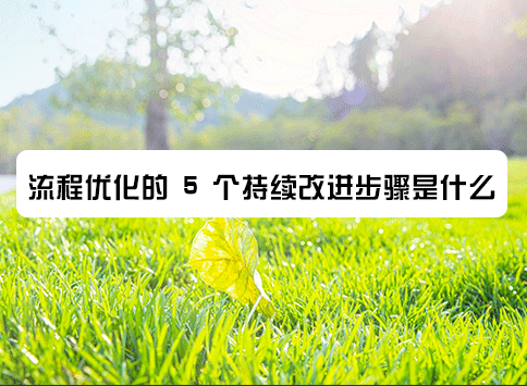 流程优化的 5 个持续改进步骤