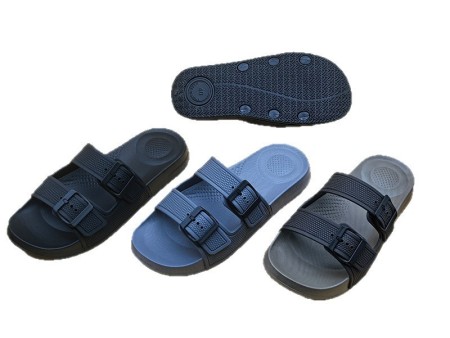 6203 双带扣男士一字拖40-45