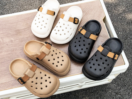 6197  儿童双色包头鞋24-35