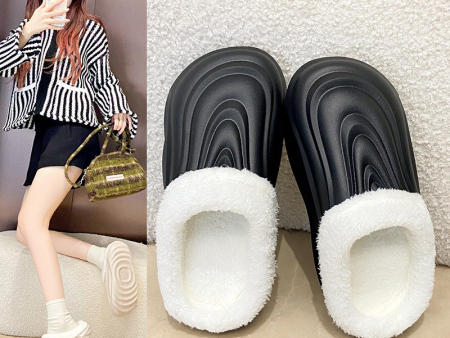 6220   翻毛螺旋棉拖鞋男女36-45