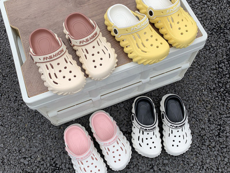 6244  亲子款虚线双色洞洞鞋28-41