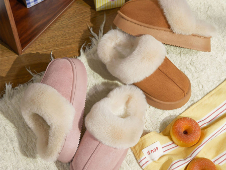 6265   儿童翻毛厚底棉拖鞋30-35