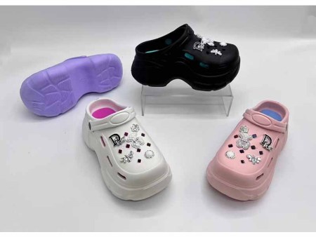 6316   坡跟增高厚底多款饰扣洞洞鞋女36-41