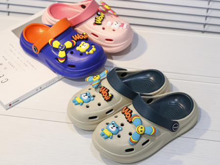 6312  可爱卡通儿童包头洞洞鞋30-35