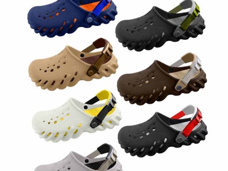 6340  镂空织带可调节洞洞鞋情侣36-45