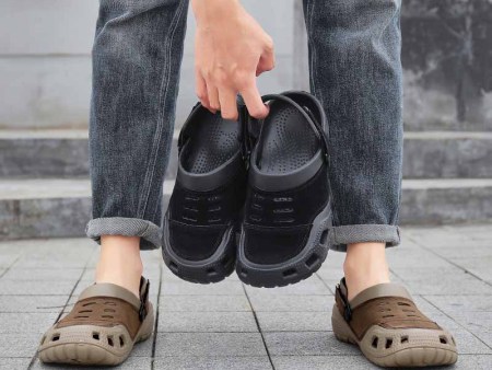 6362 拼接男款洞洞鞋40-45