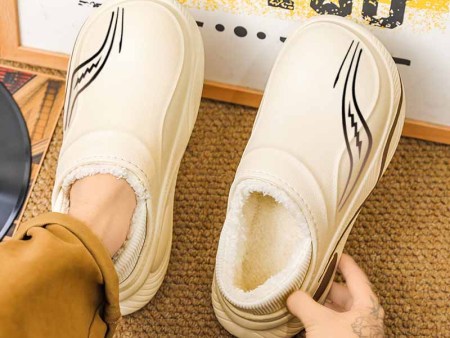 6357   龙线条描漆厚底两穿棉鞋男40-45