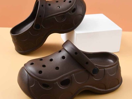 6354 烙印厚底女款洞洞鞋36-41