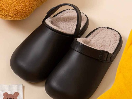 6356  情侣方头包头棉拖鞋36-45