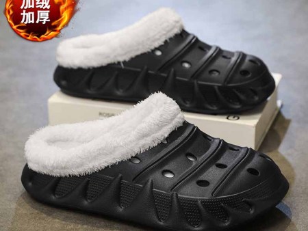 6377   男女厚底横排镂空棉拖鞋36-45