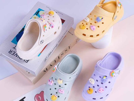 6395  云朵星星饰扣亲子儿童洞洞鞋30-40