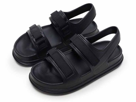 6411  情侣款织带厚底凉鞋36-45 