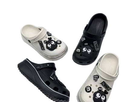 6406 煤球饰扣描漆洞洞鞋女36-41